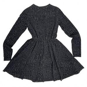 NEW AMBAR women's above the knee cocktail dress with cinched waist in black